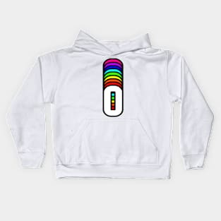 Rainbow Letter, O Kids Hoodie